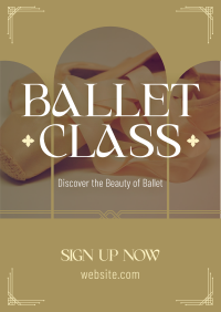 Sophisticated Ballet Lessons Flyer