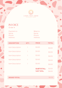 Minimalist Wedding Invoice Design