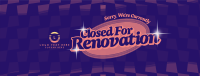 Romantic Closed Renovation Facebook Cover