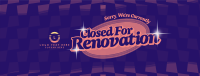 Romantic Closed Renovation Facebook Cover Design