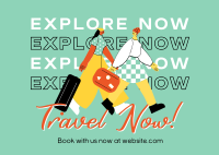 Explore & Travel Postcard