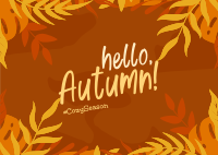 Hello Cozy Season Postcard