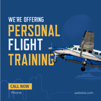 Hiring Flight Instructor Instagram Post Design