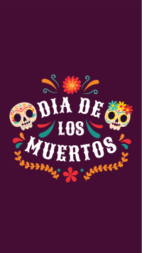 Dia De Muertos Facebook Story example 3