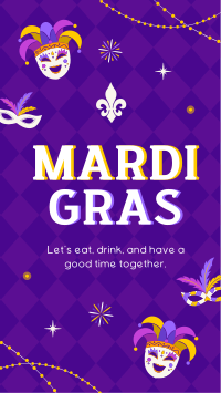 Mardi Gras Masquerade Instagram Story