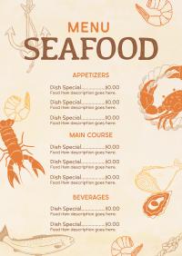 Rustic Seafood Restaurant Menu