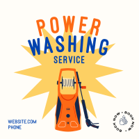 Power Washing Service Linkedin Post Design