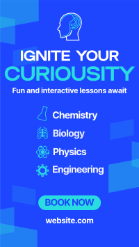 Techy Science Tutor Facebook Story Design