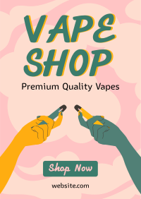 Premium Vapes Poster Design