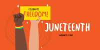 Juneteenth Signage Twitter Post