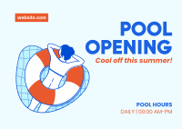 Pool Opening Postcard