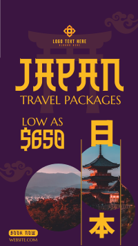 Japan Getaway TikTok Video Design