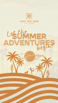 Retro Summer Silhouette Instagram Reel