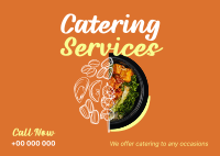 Food Catering Services Postcard