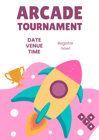 Arcade Tournament Flyer