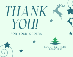 Holiday Season Gifts Thank You Card Image Preview