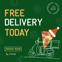 Holiday Pizza Delivery Instagram Post Image Preview