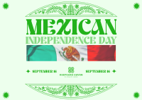 Rustic Mexican Independence Day Postcard Image Preview