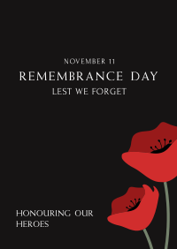 Remembrance Day Poster