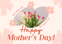 Floral Mothers Day Postcard