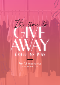 Fashion Giveaway Alert Poster