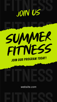 Getting Summer Fit Facebook Story Design