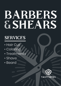 Barbers & Scissors Flyer