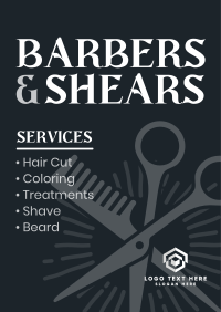 Barbers & Scissors Flyer