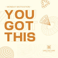 Geometric Monday Motivation Linkedin Post