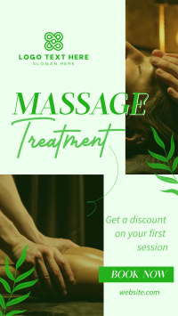 Relaxing Massage Treatment Facebook Story