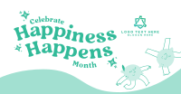 Celebrate Happiness Month Facebook Ad