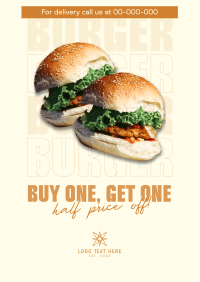 Double Burger Promo Flyer Image Preview