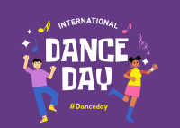 World Dance Day Postcard example 4