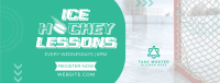 Ice Hockey Lessons Facebook Cover Image Preview