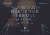 Feast Of All Saints Postcard example 3