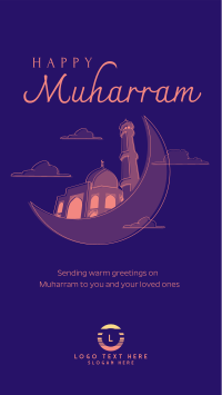 Muharram in clouds Facebook Story