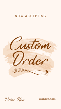 Brush Custom Order TikTok Video