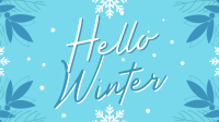 Snowy Winter Greeting YouTube Video