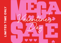 Valentine's Mega Sale Postcard