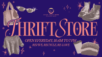 Retro Thrift Shop Facebook Event Cover