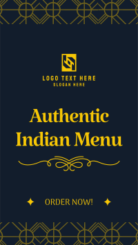 Authentic Indian Menu Instagram Story