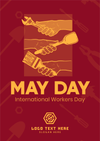 Hand in Hand on May Day Poster