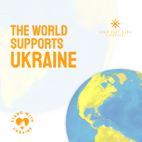 The World Supports Ukraine Instagram Post