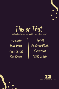 This or That Skincare Pinterest Pin