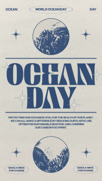 Retro Ocean Day Facebook Story