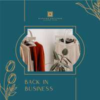 Boutique Back in Business Instagram Post Image Preview