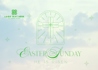 Holy Easter Postcard Design