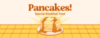 Retro Pancake Breakfast Facebook Cover Image Preview