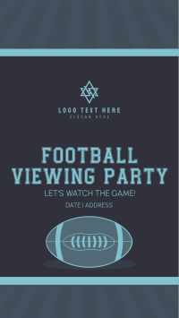 Football Viewing Party Facebook Story