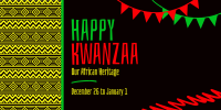 Ethnic Kwanzaa Heritage Twitter Post